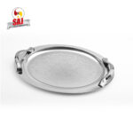 سینی استیل بیضی کروم- 1568C